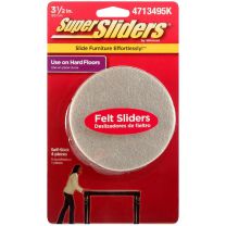 Super Slider Flat Bottom  3.5in- 4pk