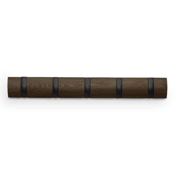 Umbra®-Flip-5-Hook--Walnut-1