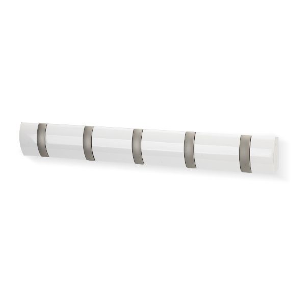 Umbra®-Flip-5-Hook--White-1