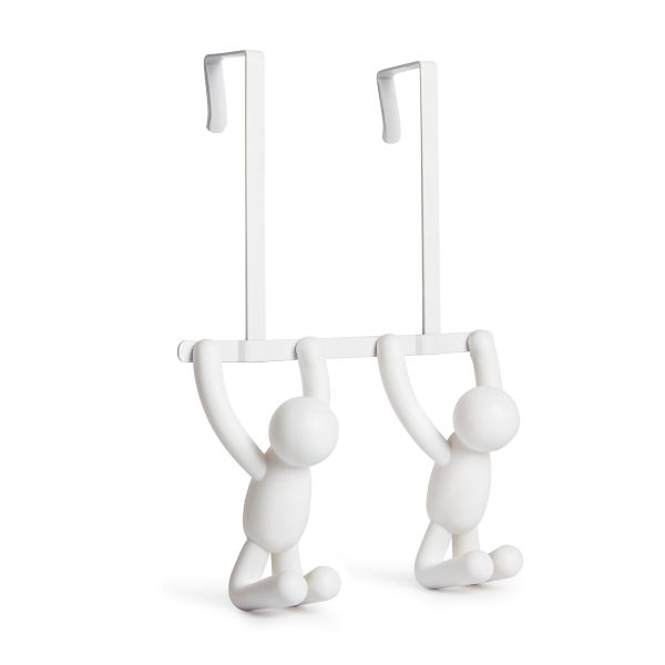 Umbra®-Buddy.--Over-Door-Double-Hook--White-2