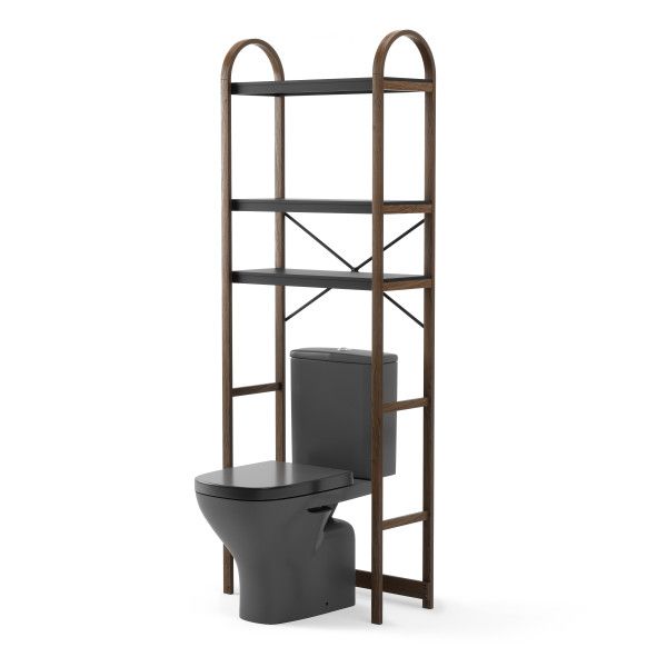 Umbra-Bellwood-Over-The-Toilet-Shelf-Black/Natural