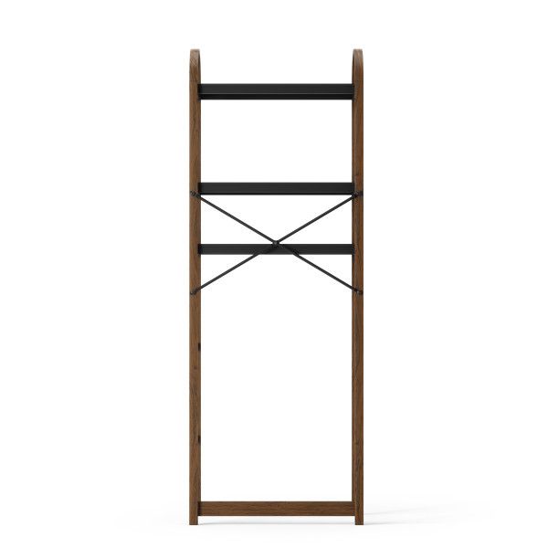 Umbra-Bellwood-Over-The-Toilet-Shelf-Black/Natural