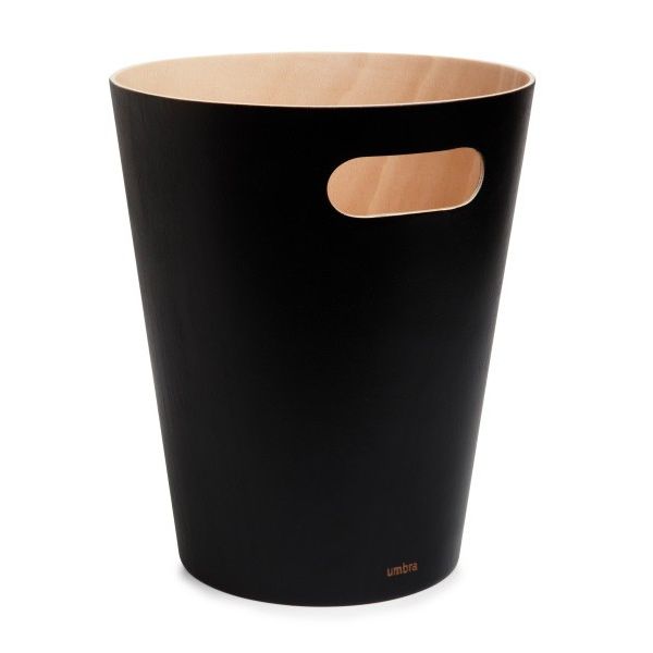 Umbra-Woodrow-Trash-Can-Black-Natural