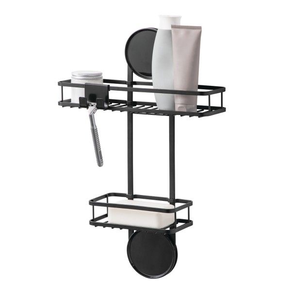 Metropolitan-Small-Shower-Caddy-Matte-Black