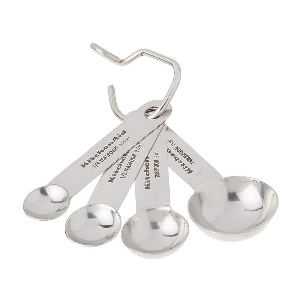 Kitchen-Aid-Set-of-4-Stainless-Steel-Measuring-Spo