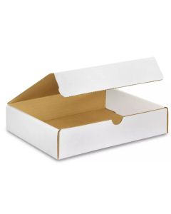 Foldover Shipping Box 9x8x2 White