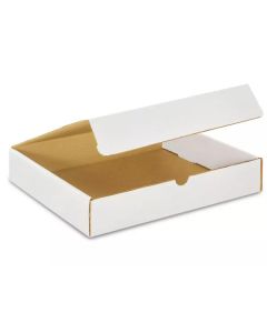 Foldover Shipping Box 11x10x2 White