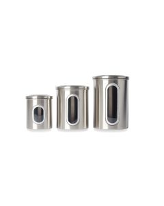 Window Canister  set of 3