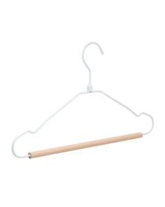 Dymon Victoria Suit Hanger  White Wood Bar
