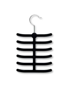 Velvet Touch Tie Hanger Black,  2Pack