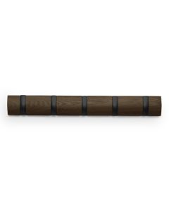 Umbra® Flip 5 Hook  Walnut