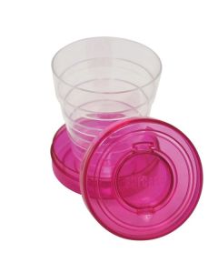 Microban Collapsible Travel Cup with Pill Case