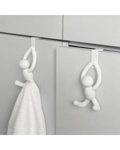 Buddy Over Cabinet Hook White