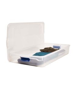 Latching Storage Tote 60qt-56.7L Long Under Bed Box