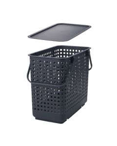 Modular Laundry Basket with Lid Gray
