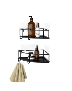 Umbra Cubiko Shower Corner Bin Black