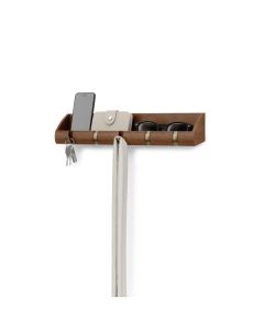 Umbra Entryway Cubby Large Walnut-Gold