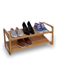 Dymon 2-tier Bamboo Shoe Rack