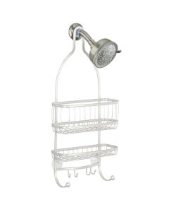 York Lyra Shower Caddy Pearl White