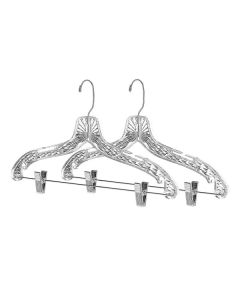 Crystal Suit Hangers with Clips set of 5