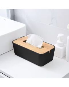 Stowe Tissue Box Black
