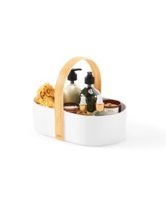 Umbra Bellwood Cosmetic Caddy White/Natural