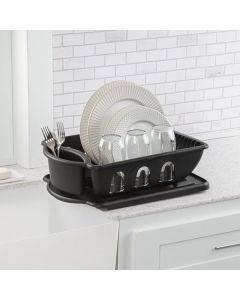 Sterilite 2-piece Dish Drainer Black