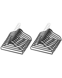 Spacemaker Velvet Suit Hangers 20-pack Black