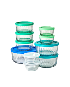 Snugfit Glass Sculpted Round 20pc Set