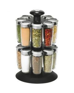 Trudeau Axia 16 Bottle Spice Carousel with Spices