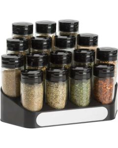 Trudeau 16 Bottle Stadium Spice Rack with Spices