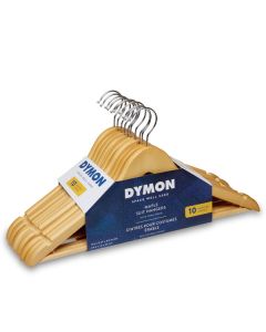Dymon Maple Suit Hangers Natural 10pk