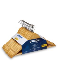 Dymon Maple Suit Hangers Natural 18pk