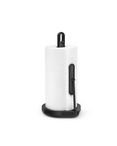 simplehuman tension arm paper towel holder, black steel