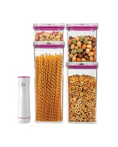 Dymon Vacuum Food Canister 5-Piece Starter Set