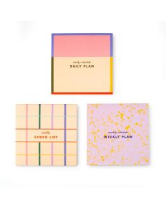 Inkerie Set of 3 Sticky Note Memo Pads