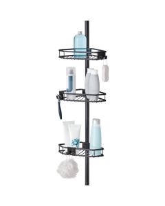 Metropolitan Flat Wire Tension Pole Caddy Matte Black