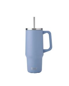 Swell 30oz Tumbler With Straw Hydrangea Blue
