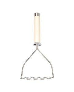 Kitchen Aid Stainless Steel Masher - Cream