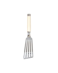 Kitchen Aid Stainless Steel Angled Turner - Cream