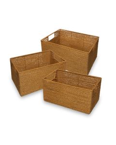 Kelowna Baskets 3pc Set Cognac