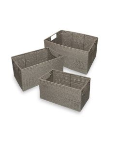 Kelowna Baskets 3pc Set Taupe