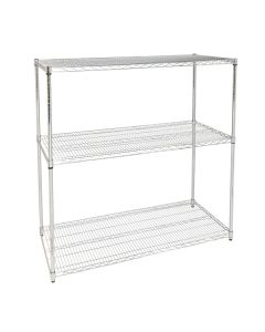 Dymon Wire Shelving Kit Three Tier Storage 24x54x54