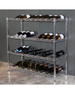 Dymon Wire Shelving Kit Four Tier Wine Rack