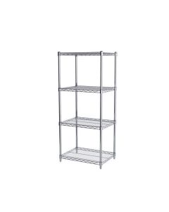 Dymon Wire Shelving Kit Four Tier Slim