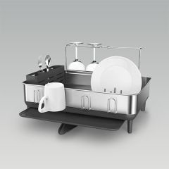 simplehuman-steel-frame-dishrack,-stainless-steel,