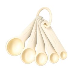 Kitchen-Aid-Set-of-5-Measuring-Spoons---Cream