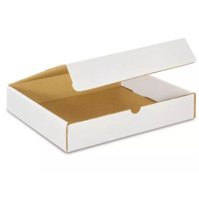 Foldover Shipping Box 11x10x2 White