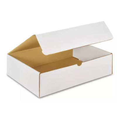Foldover Shipping Box 14x11x4 White