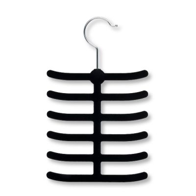 Velvet-Touch-Tie-Hanger-Black,--2Pack-2
